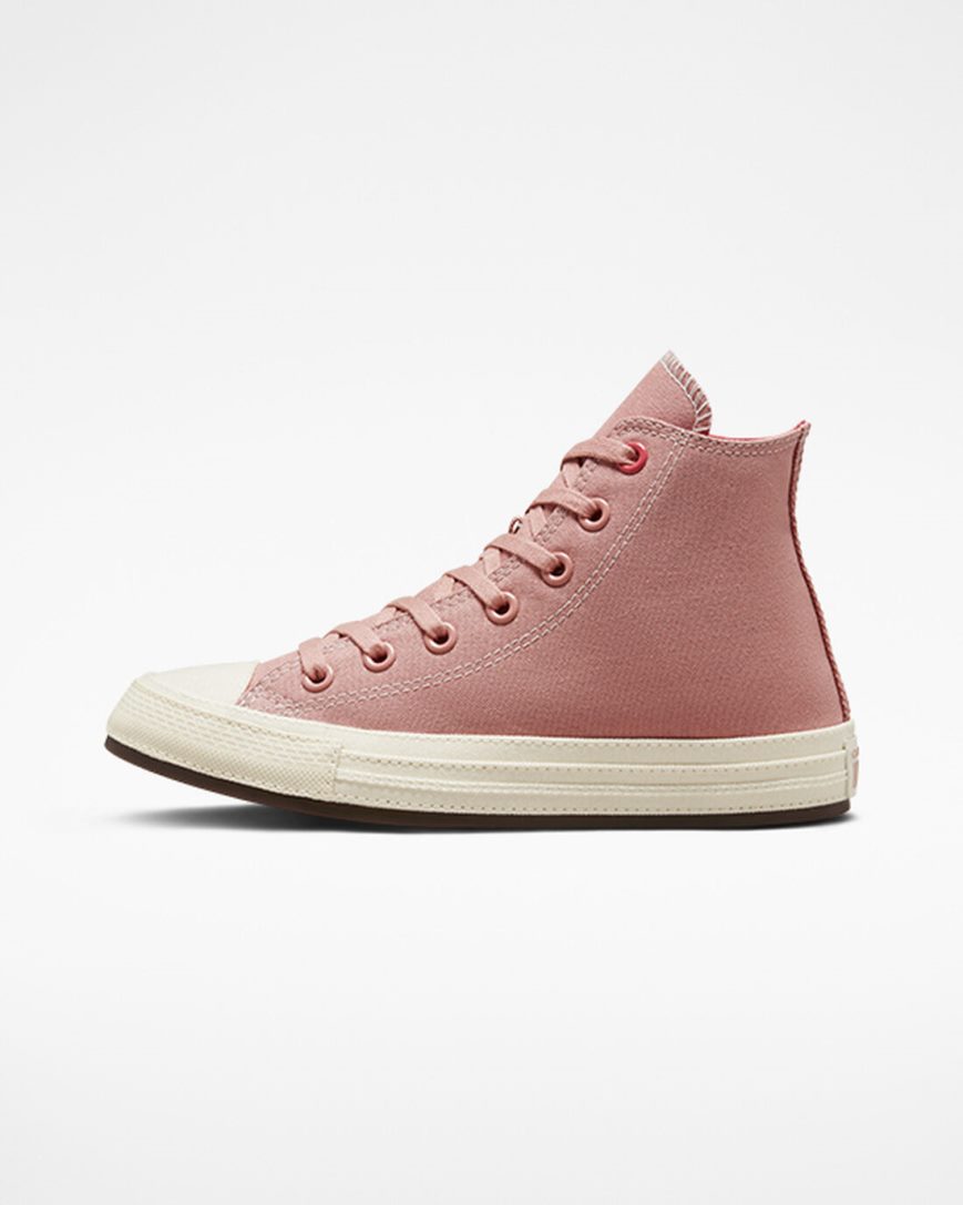 Tenis Converse Chuck Taylor All Star Tonal Lona Cano Alto Feminino Rosa | PT Y0017P5